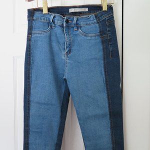 Girls two tone skinny jeans by Tractr